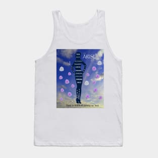 I Arise with Freedom in Blue Skies and Bloom like Flowers Tank Top